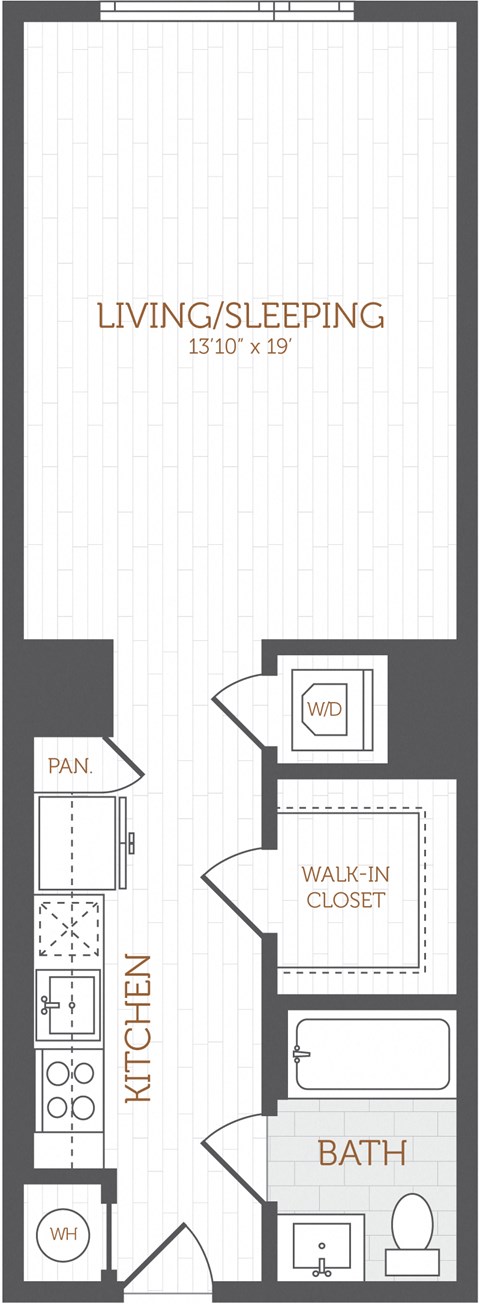 a floor plan of a house with a bathroom and a closet